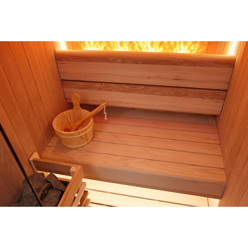 Sauna traditionnel Boreal® CELEST 120 - 1 à 2 places - 120x120x190 cm