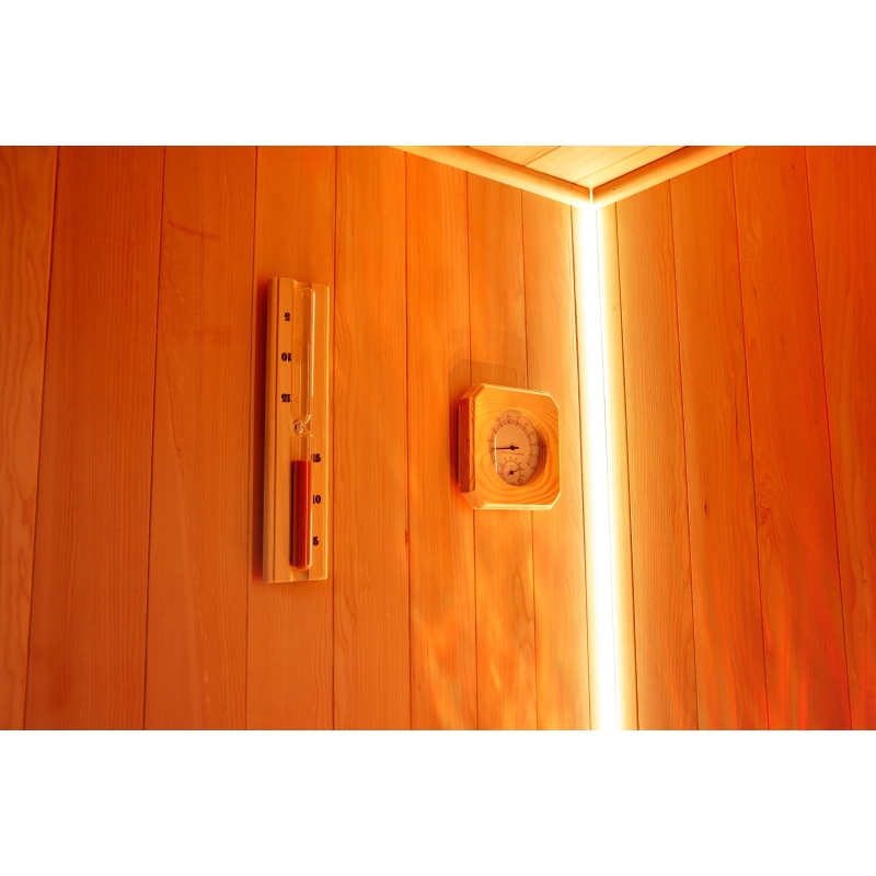 Sauna traditionnel Boreal® CELEST 120 - 1 à 2 places - 120x120x190 cm