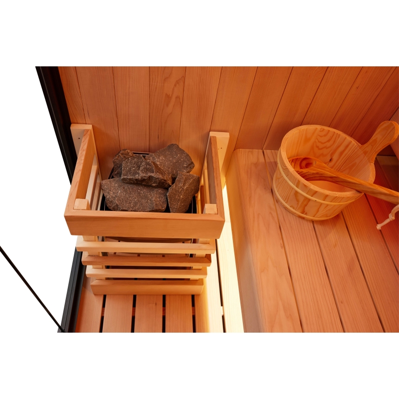 Sauna traditionnel Boreal® CELEST 120 - 1 à 2 places - 120x120x190 cm