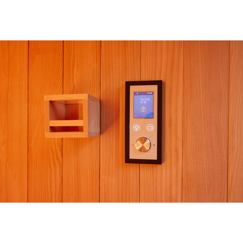 Sauna traditionnel Boreal® CELEST 120 - 1 à 2 places - 120x120x190 cm