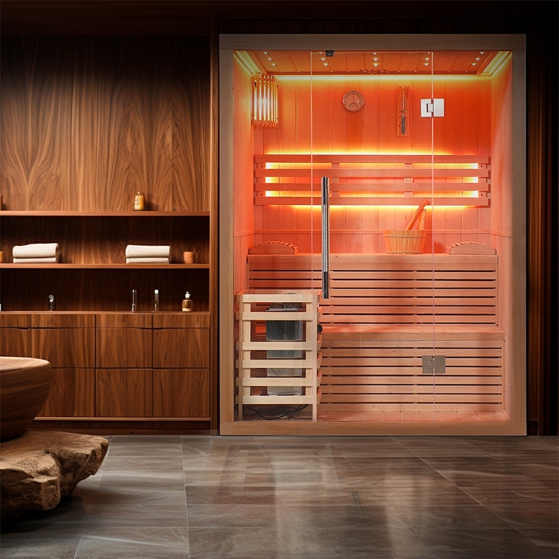 Sauna finlandais Nordica® Vapeur V23 - 2-3 places - 150 x 120 x H.200