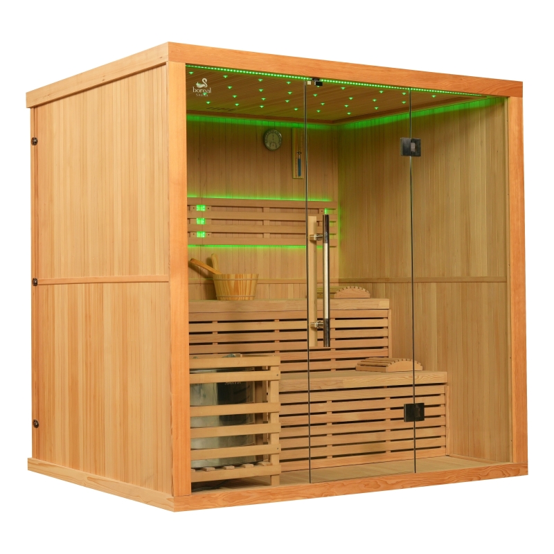 Sauna finlandais Nordica® Vapeur V56 (5 à 6 places) - 203 x 162 x H.200