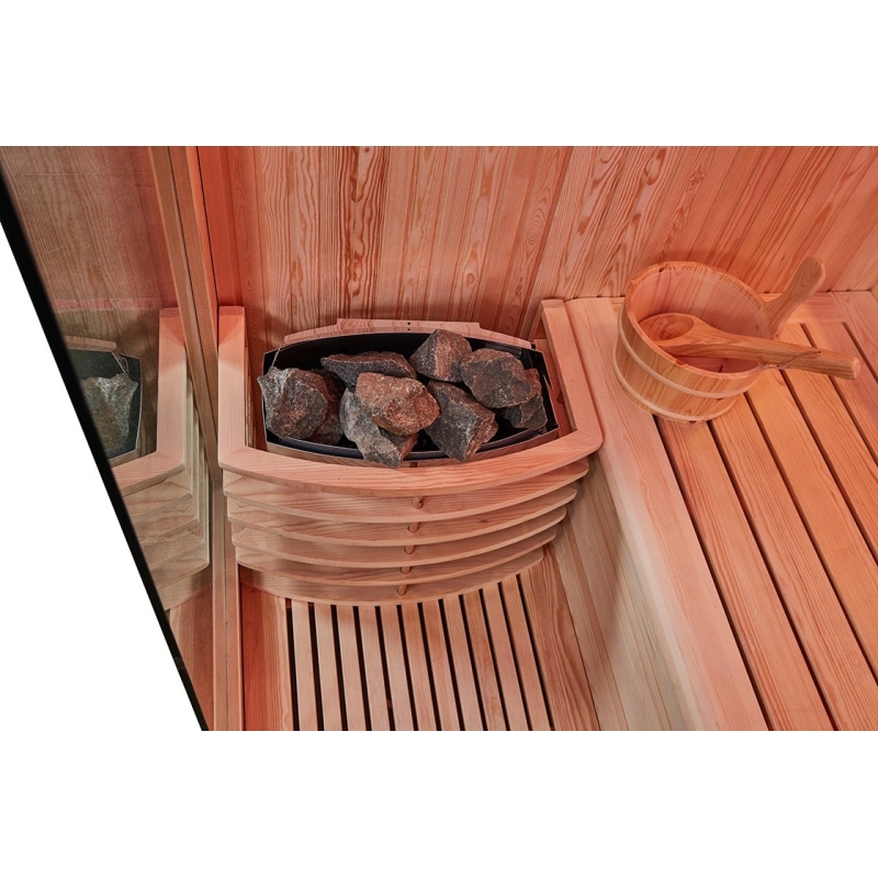 Combi Sauna Hammam BOREAL® SEQUOIA 4X2 mètres