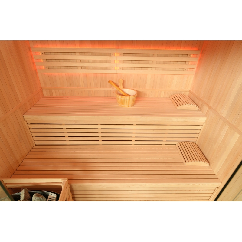 Sauna finlandais Nordica® Vapeur V56 (5 à 6 places) - 203 x 162 x H.200