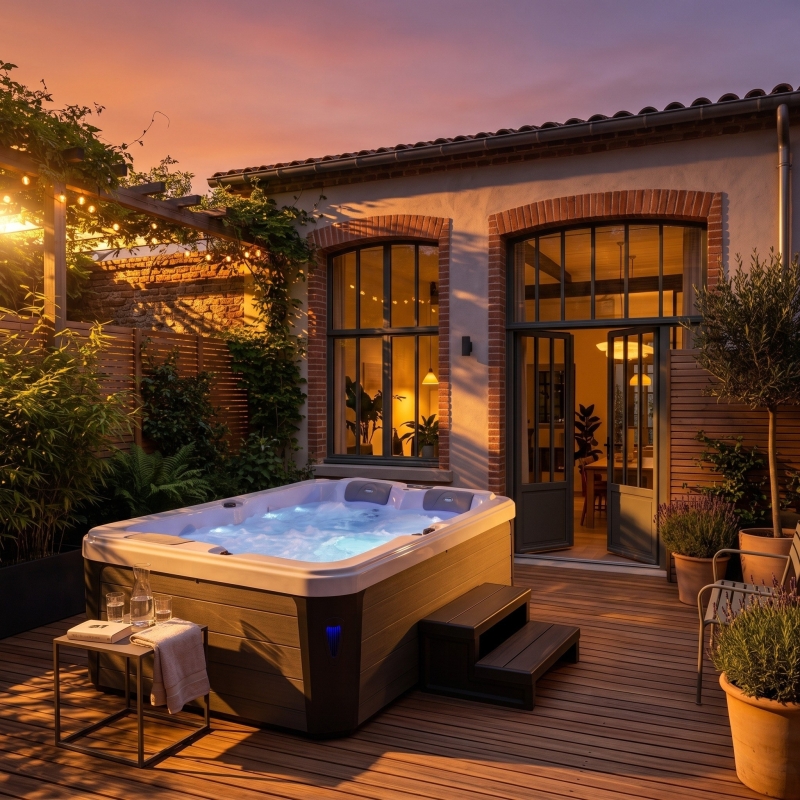 Spa 2 places allongées Archipel® GS2 - Spa Sérénité Balboa® 210x148 cm
