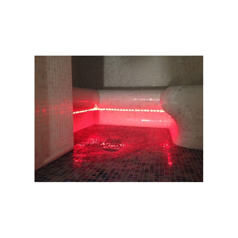 Kit d'éclarage d'ambiance multicolore à LED avec télécommande radio pour hammam - 5m 