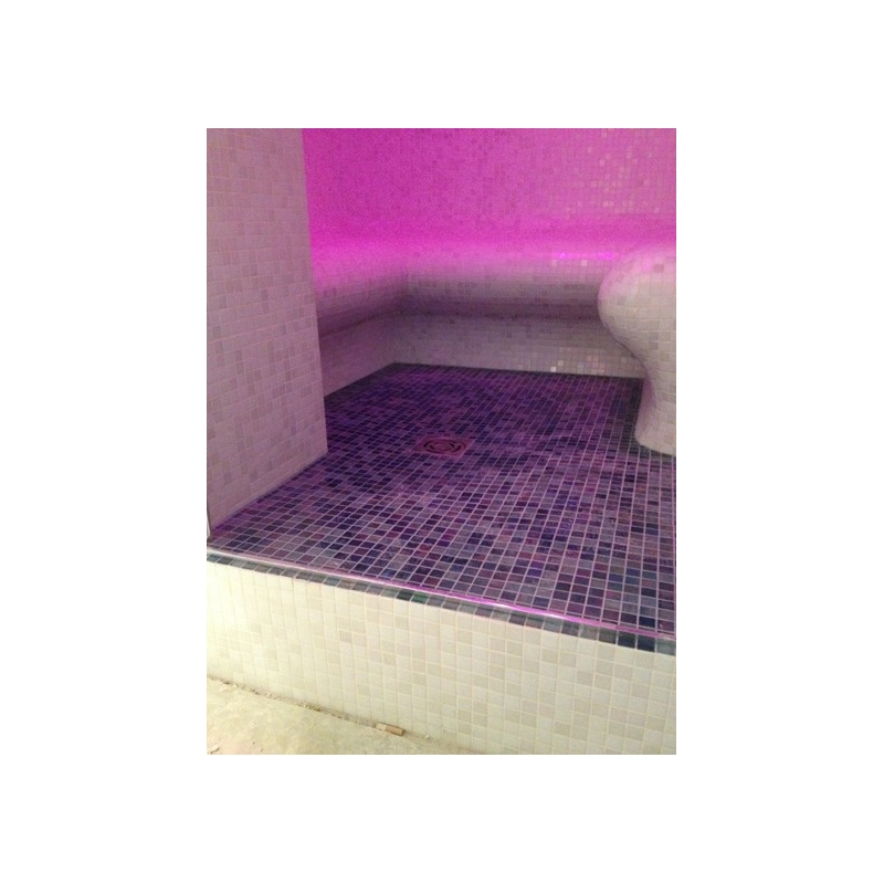 Kit d'éclarage d'ambiance multicolore à LED avec télécommande radio pour hammam - 5m 