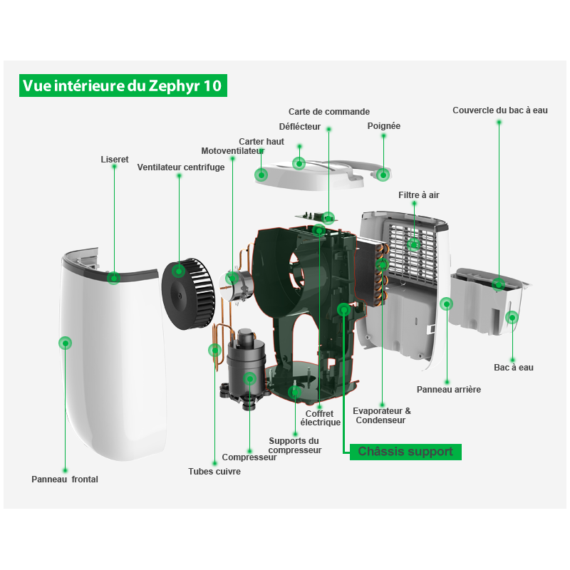 Déshumidificateur ZEPHYR 10 - Teddington