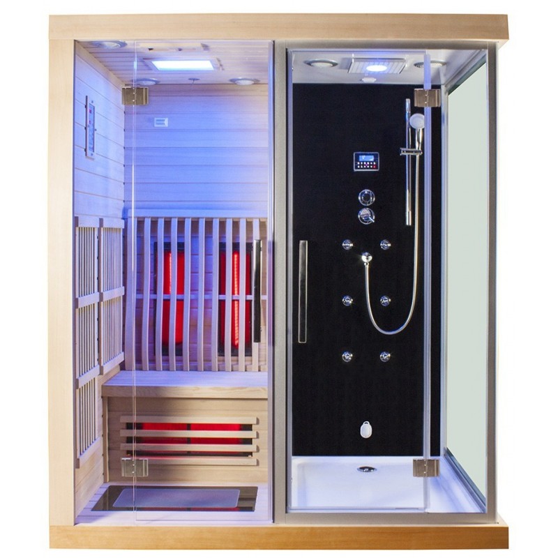 Combi Boreal SIGMA 1820 x 1220 Sauna infrarouge + Douche hammam