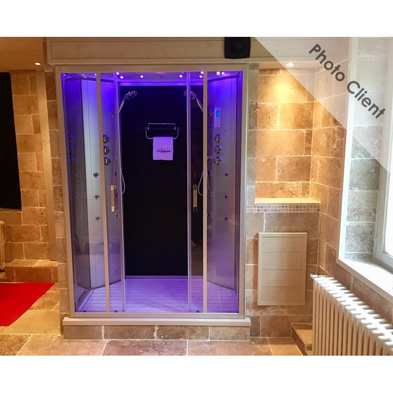 Cabine de douche Hammam 2 personnes Insignia XDUAL CONCEPT 140 140x90cm