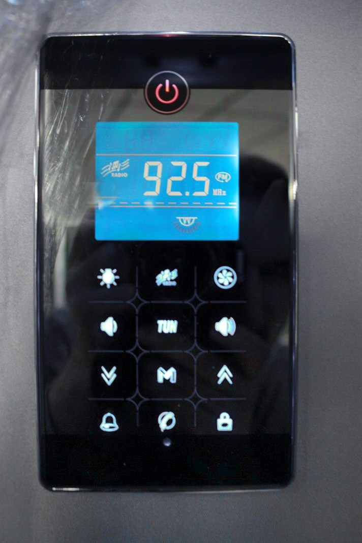 Panneau de contrôle 1ère génération pour douche hammam INSIGNIA (Noir)