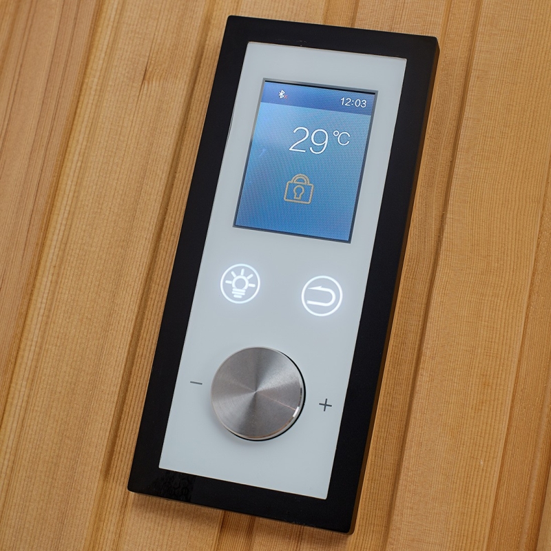 Commande digitale déportée 
- Sauna Boreal® Aura 180C - 180*180*210