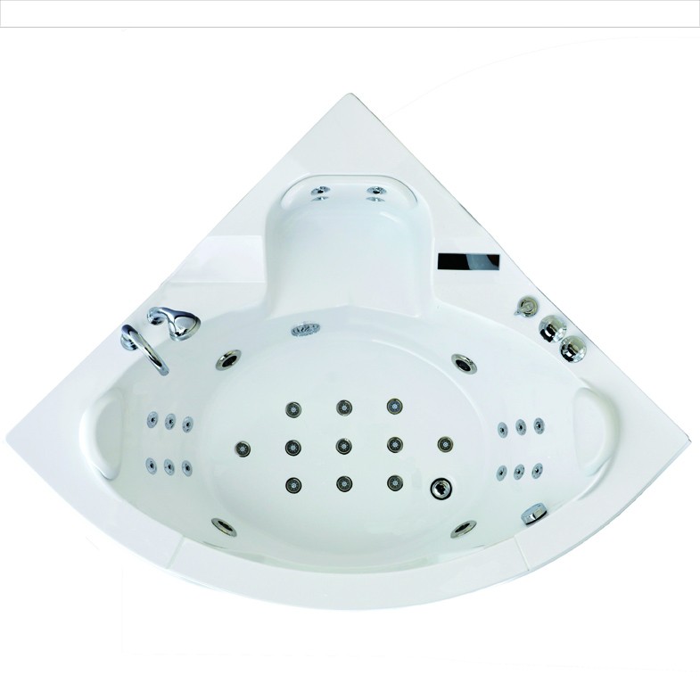 Baignoire balneo d'angle Jade RIVAGE 141C Archipel® 141x141