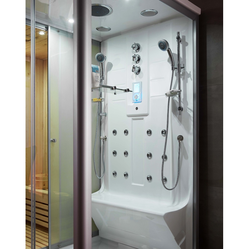 Combi Sauna Douche Hammam Boreal® SH220D - droite