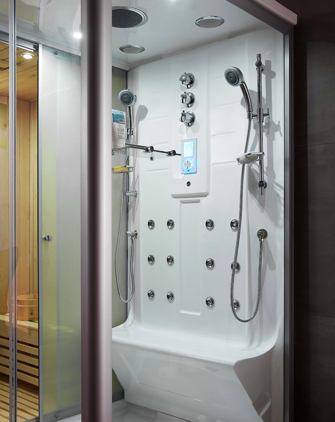 Combi Sauna Douche Hammam Boreal® SH220D - droite