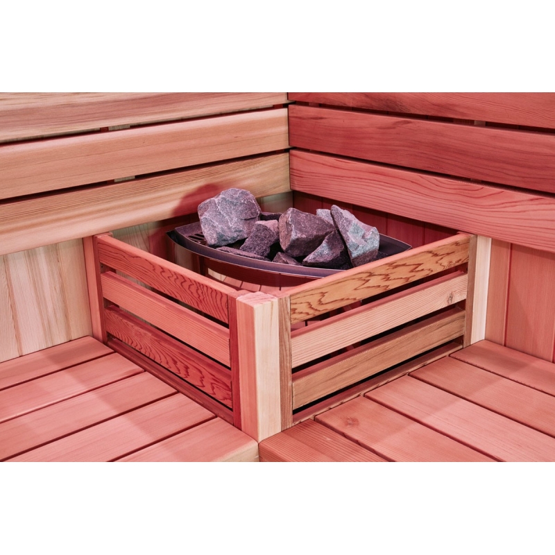 Combiné Sauna Hammam Boreal® Sublimation en Cèdre Rouge - 8 places - 340*175*210