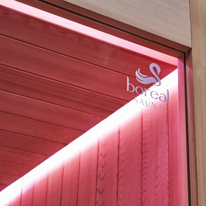 Combiné Sauna Hammam Boreal® Sublimation en Cèdre Rouge - 8 places - 340*175*210