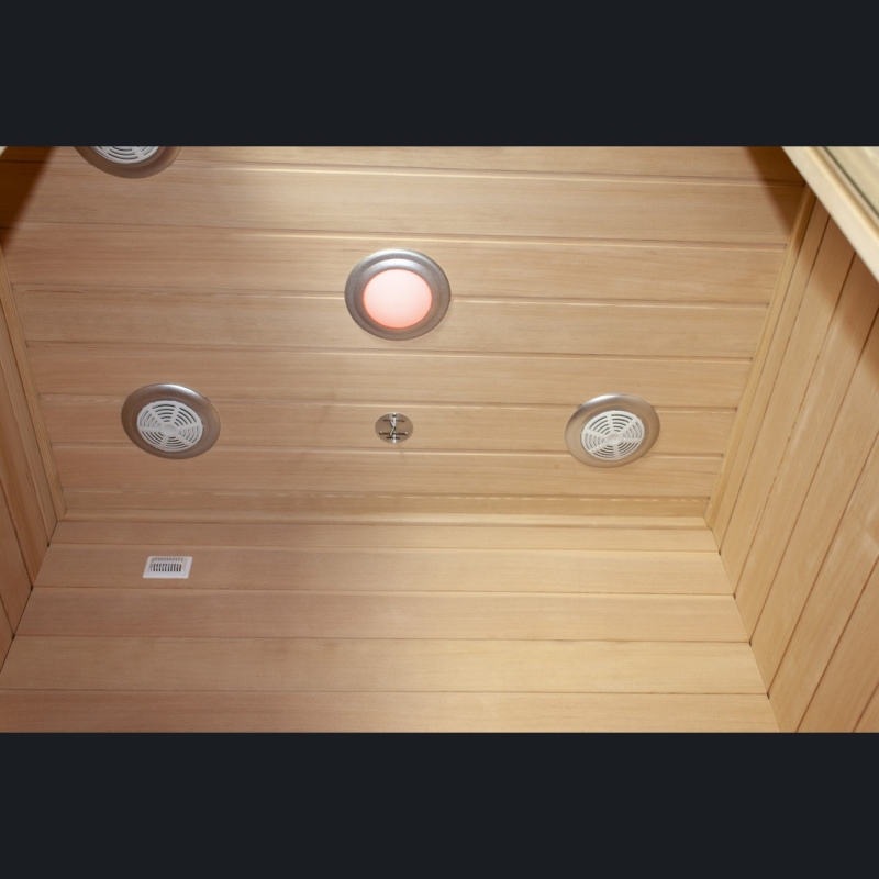 Sauna ​​Infrarouge Boreal® Diffusion 120 -  2 places à Spectre Complet - 120x120