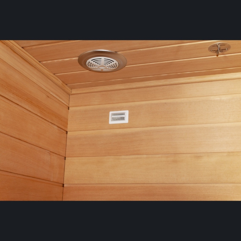 Sauna ​​Infrarouge Boreal® Diffusion 120 -  2 places à Spectre Complet - 120x120