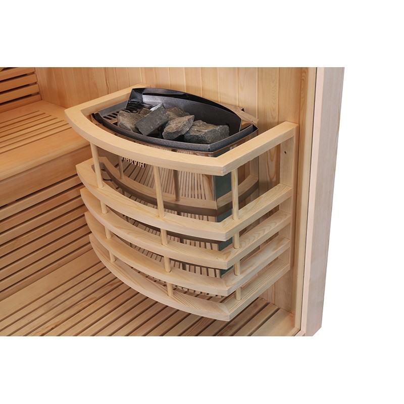 Sauna d'angle Boreal® Evasion Baltik 5 places - 180x180x210 cm
