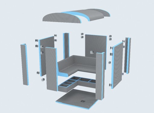 Kit Hammam à carreler — Pro Steam® RIAD